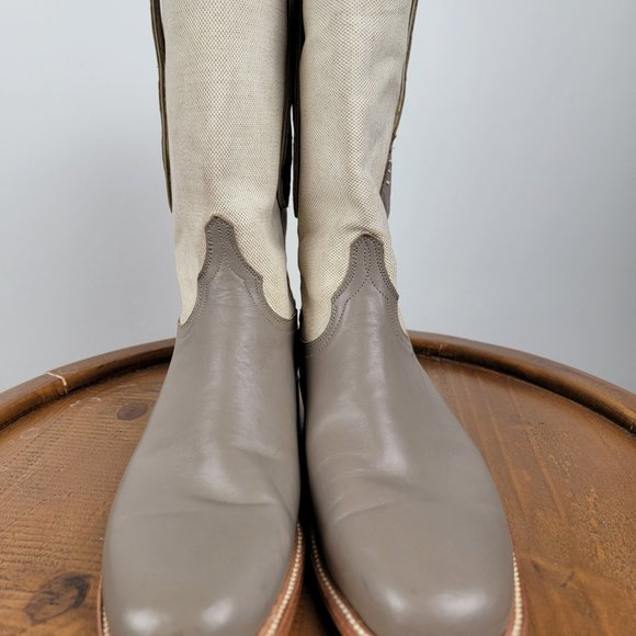 LUCCHESE WOMEN'S SIZE 10 Gray Riding Boots ***NEW* - Picture 5 of 6